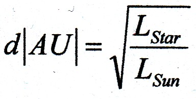 Formula habitable Zone